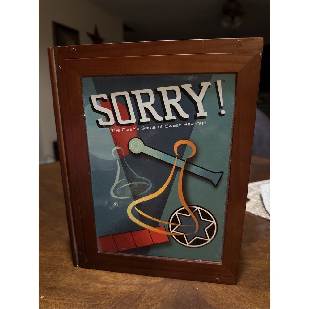 Sorry! The Classic Game of Sweet Revenge Vintage Collection Wooden Book Box